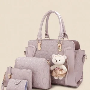 Ladies Handbag Set Top Handle Bags 4 Pieces Set