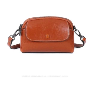 Mini small genuine leather vintage bag