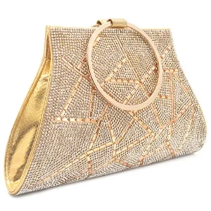 Crystal Clutch Purse Elegant Wristlet