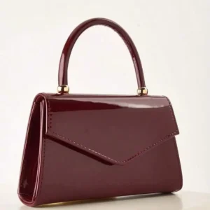 Solid Color Mirrored Handbag,